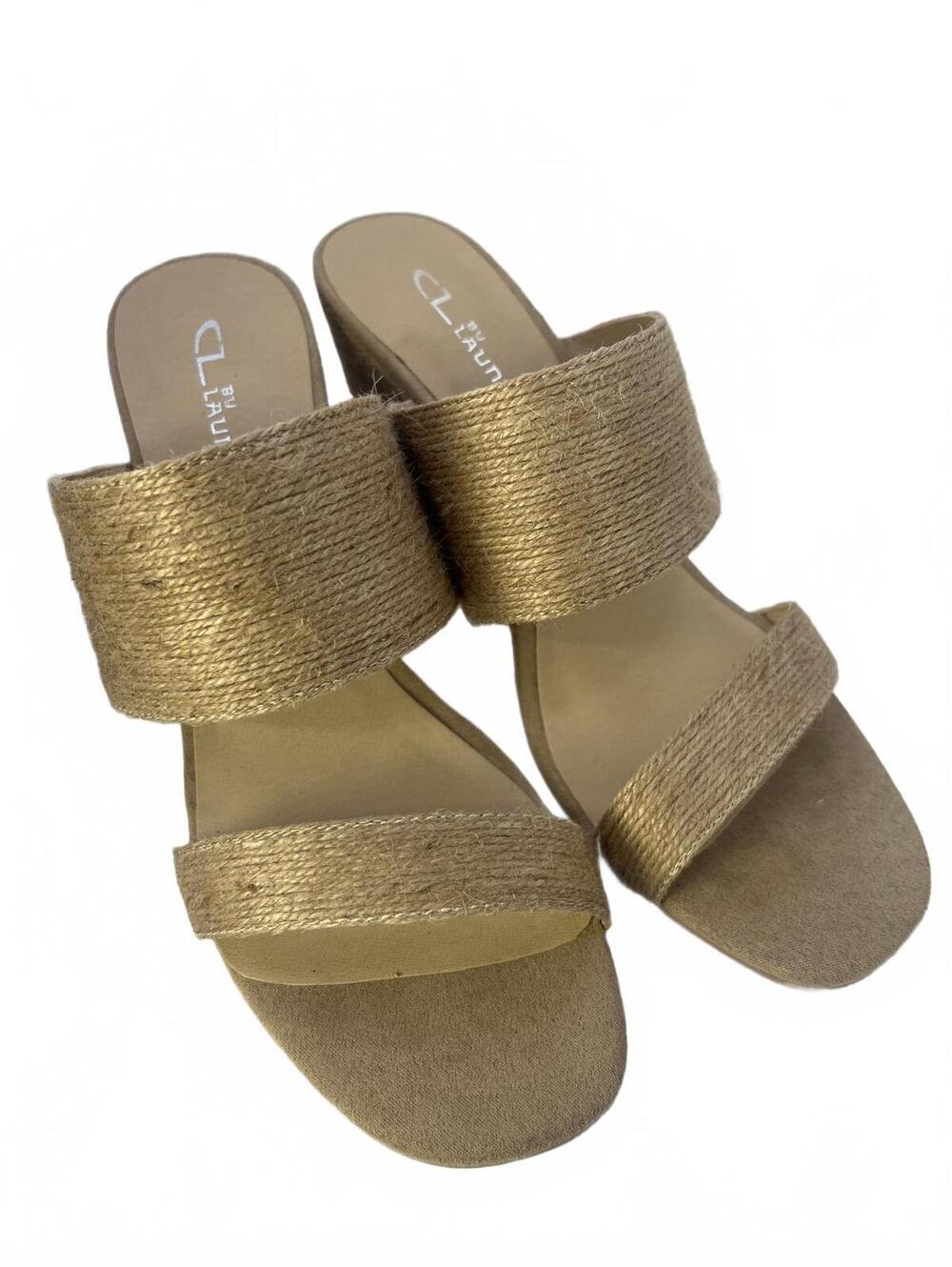 Chinese Laundry Jute Wedge Sandals Women's Size 8.5 Beige CL by Laundry NWOT